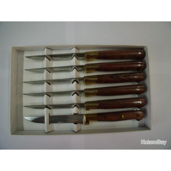 COUTEAUX DE TABLE MANCHE BOIS