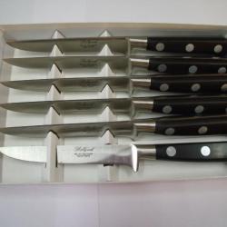 COUTEAUX DE TABLE MANCHE ABS NOIR