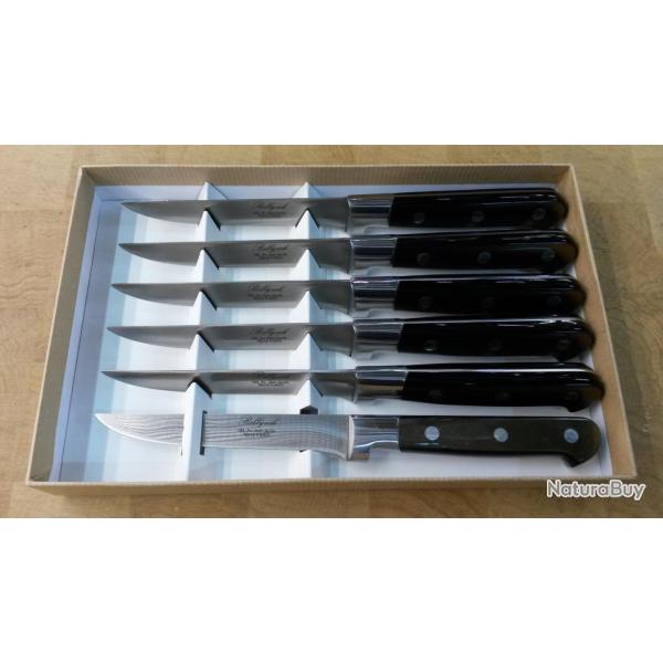 COUTEAUX DE TABLE MANCHES NACRES MARRON GLACE