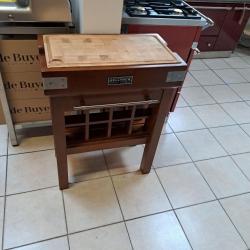 BILLOT CONSOLE RECTANGULAIRE H&Ecirc;TRE + CASIERS BOUTEILLES