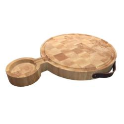 PLANCHE &Agrave; D&Eacute;COUPER CHARME RONDE AVEC POCHE &Agrave; JUS DEPORTE 40 X 57 CM