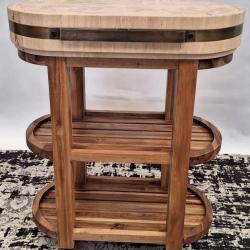 DESSERTE &Agrave; ETAGES AVEC BILLOT OVALE