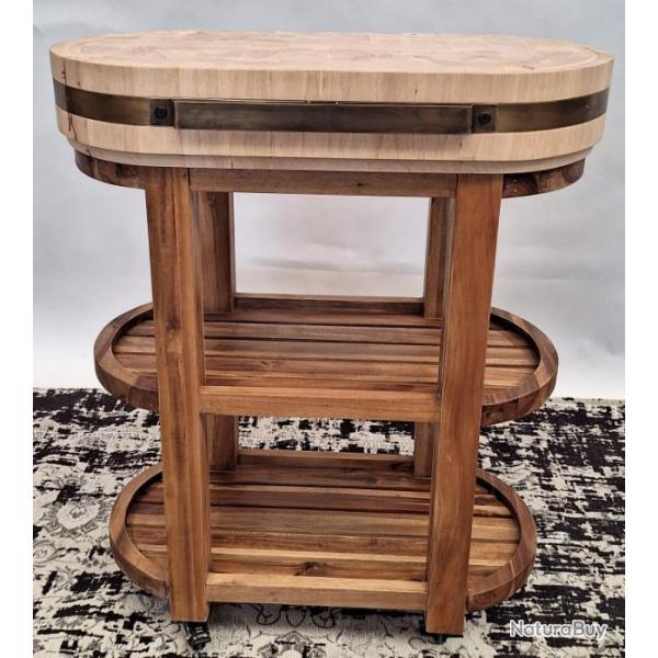 DESSERTE � ETAGES AVEC BILLOT OVALE