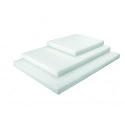 PLANCHE &Agrave; D&Eacute;COUPER POLYETHYLENE LISSE ECO BLANCHE 40 x 30 x 2 cm