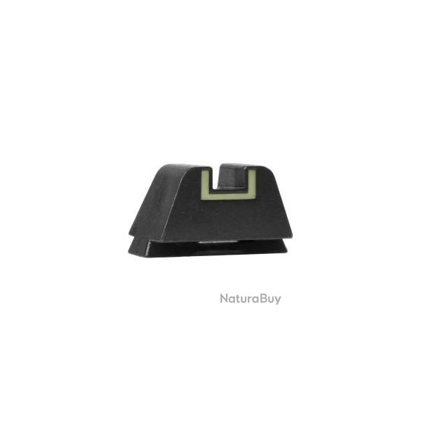 HAUSSE GLOCK ACIER LUMINESCENTE 11.1MM REHAUSSE