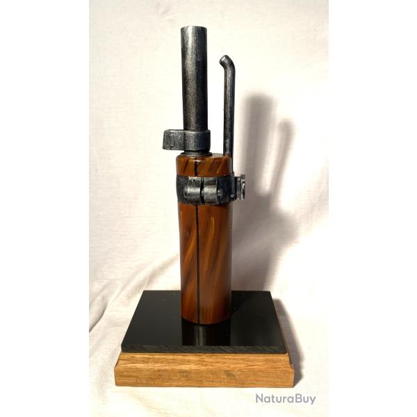 Support-prsentoir pour baonnette SCHMIDT-RUBIN G11 avec socle bois