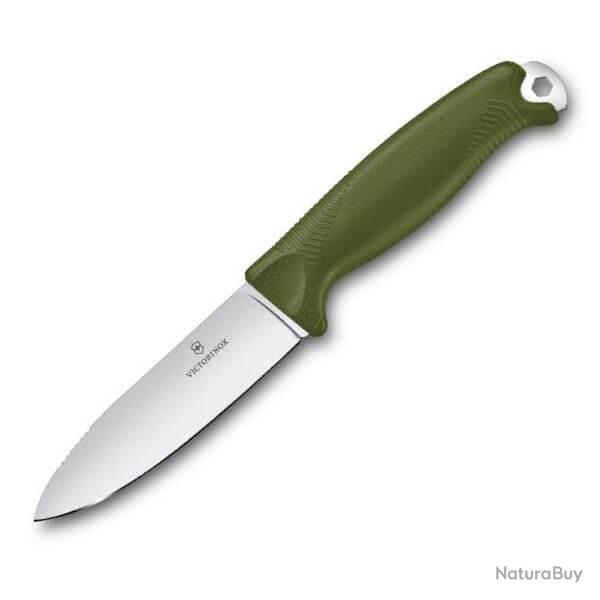 3.0902.4 Couteau fixe bushcraft Victorinox Venture vert olive