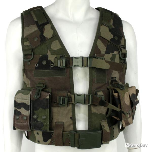 Gilet Assault tactical de combat Arme Francaise camouflage CEE (centre Europe)