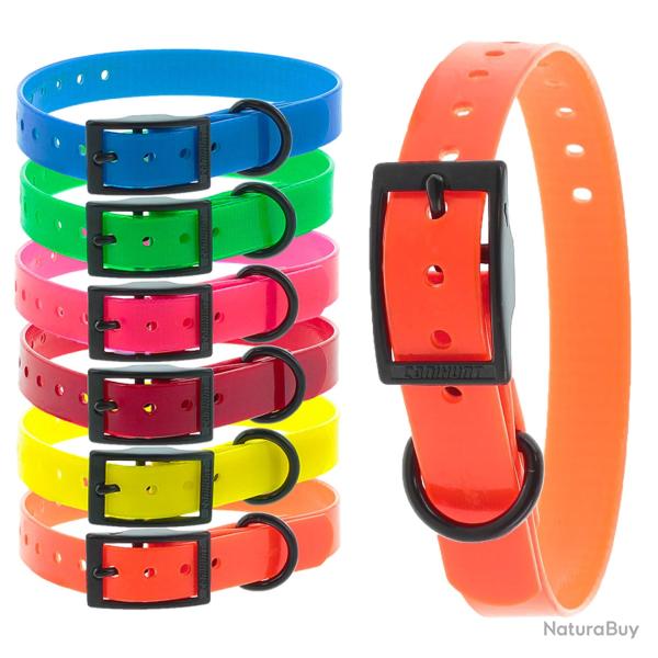Colliers X-TREME boucle double 19mm orange CANIHUNT marque Fran�aise