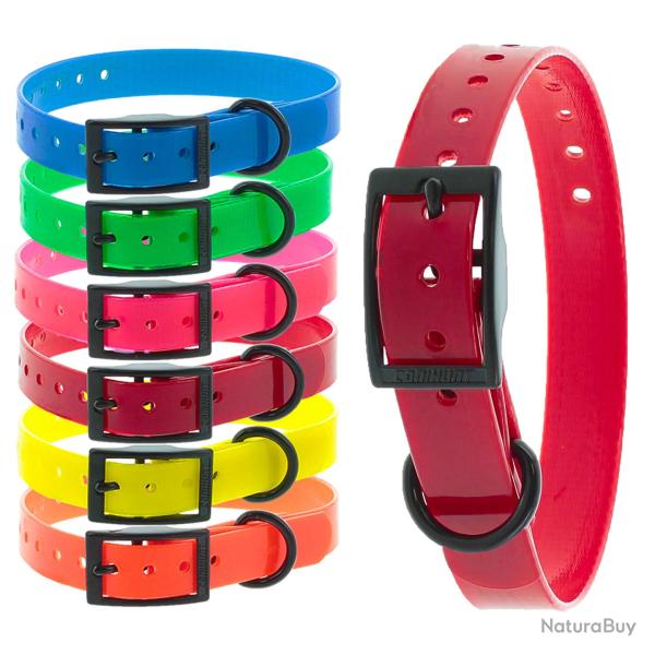 Colliers X-TREME boucle double 19mm rouge CANIHUNT marque Fran�aise