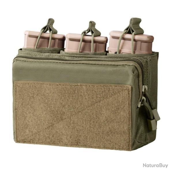 Pochette chargeur triple 5,56/7,62 AIRS FIGHTING - Vert arm�e