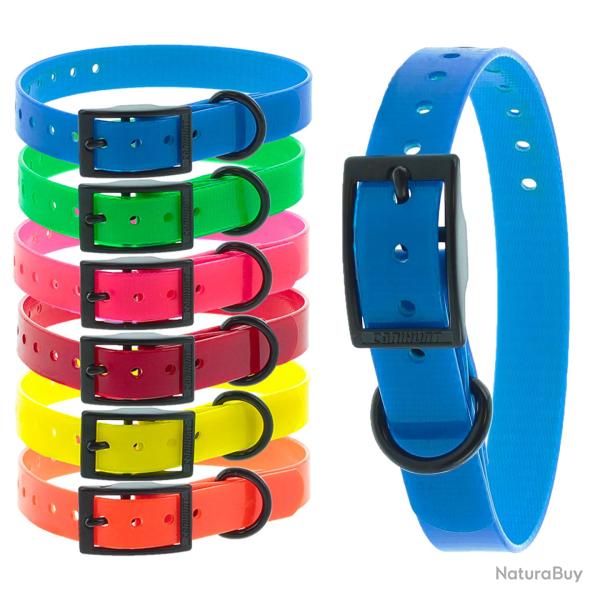 Colliers X-TREME boucle double 25mm bleu CANIHUNT marque Fran�aise