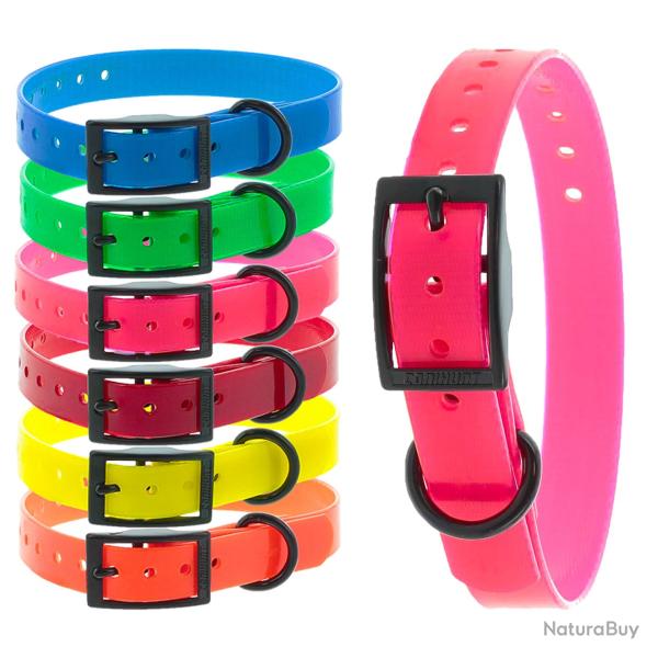 Colliers X-TREME boucle double 25mm rose CANIHUNT marque Fran�aise