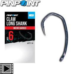 Hameçon Nash Pinpoint Claw Longshank (par 10) n° 4