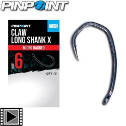 Hame&ccedil;on Nash Pinpoint Claw Longshank X (par 10) n&deg; 2