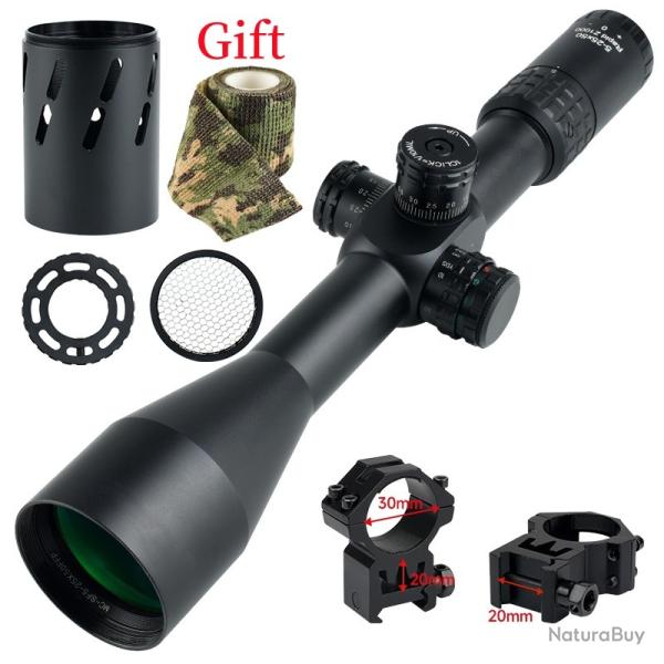 Lunette de vis�e optique Airsoft, 5-25X50 FFP Collier 20mm TALL LIVRAISON GRATUITE !!!