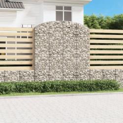 Panier de gabions arqu&eacute; 200x50x220/240 cm Fer galvanis&eacute;