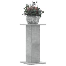 Supports pour plantes 2 pcs gris b&eacute;ton bois d'ing&eacute;nierie