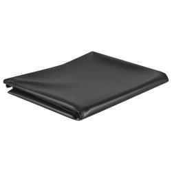Doublure d'&eacute;tang Noir 2x2 m PVC 0,5 mm