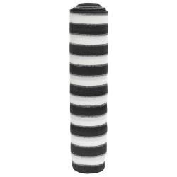 Filet brise-vue anthracite et blanc 1,5x50 m PEHD 75 g/m&sup2;