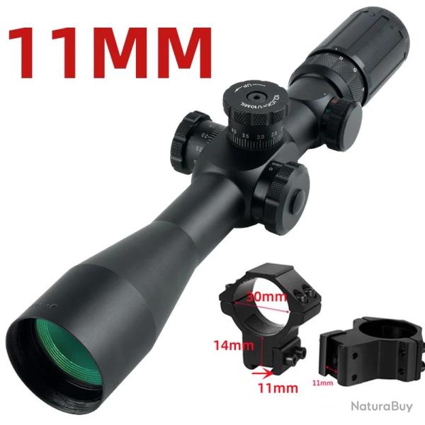 Lunette de vis�e optique Airsoft, 4-14X44IR Collier 11mm