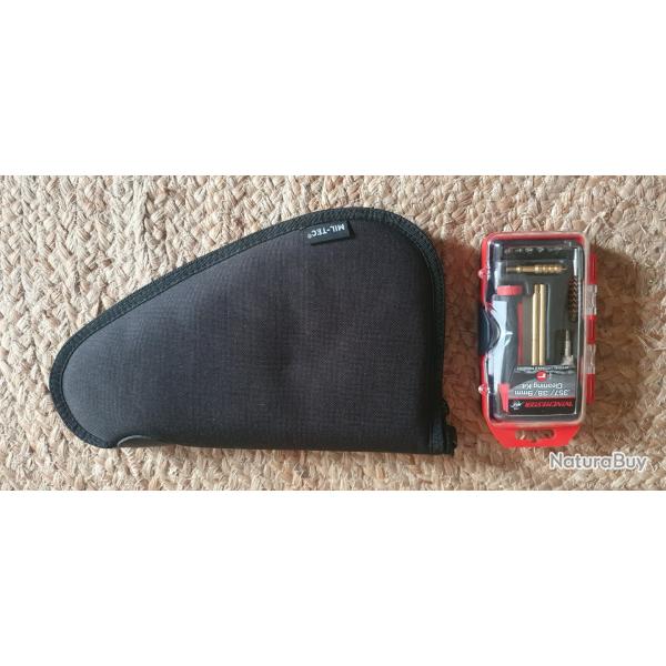 Housse + kit de nettoyage arme de poing