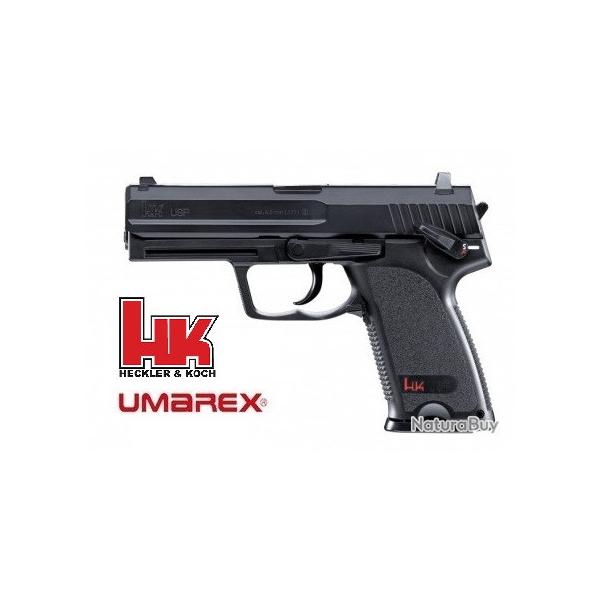 Pistolet  HK  USP Black / Cal 4.5  Billes Acier  et Co2