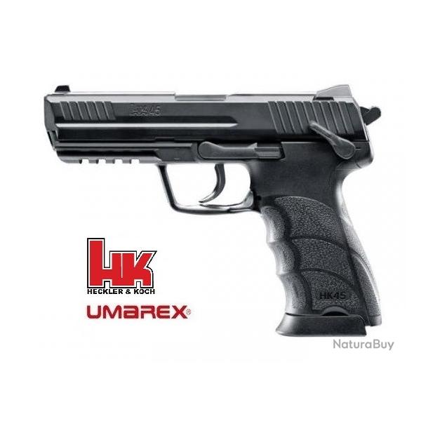 Pistolet  HK 45 Black �  Airguns �  Co2  Billes Acier Cal 4.5