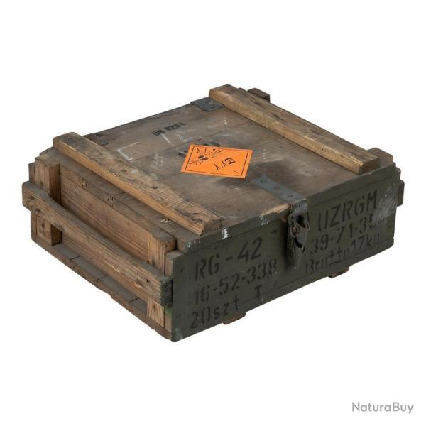 Caisse militaire bois occasion 49x37x19cm