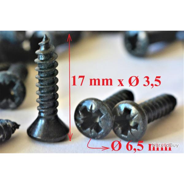 Vis Parker t�le / bois � 3,5 x 17 mm T�te frais�e bomb�e