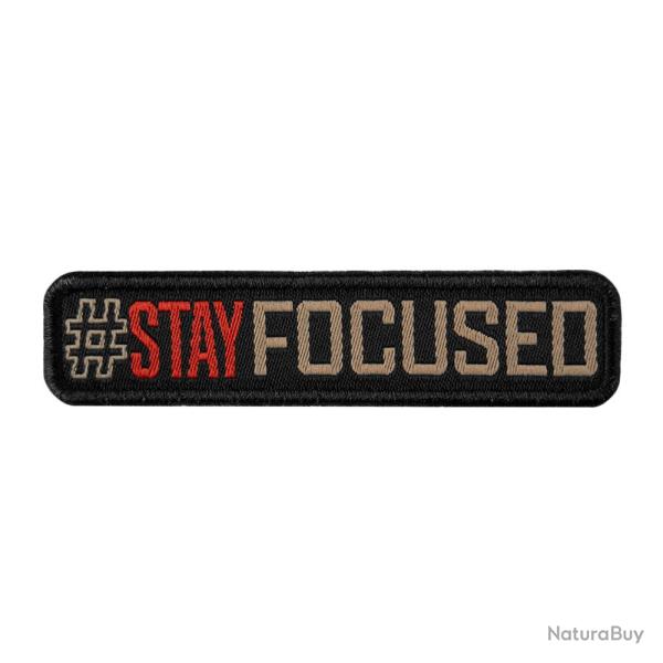 Patch SIGNATURE STAY FOCUSED brod� tan/rouge