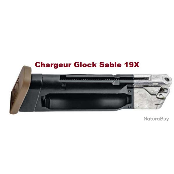 Chargeur pour  Glock Sable 19X  Co2  Billes Acier Cal 4.5