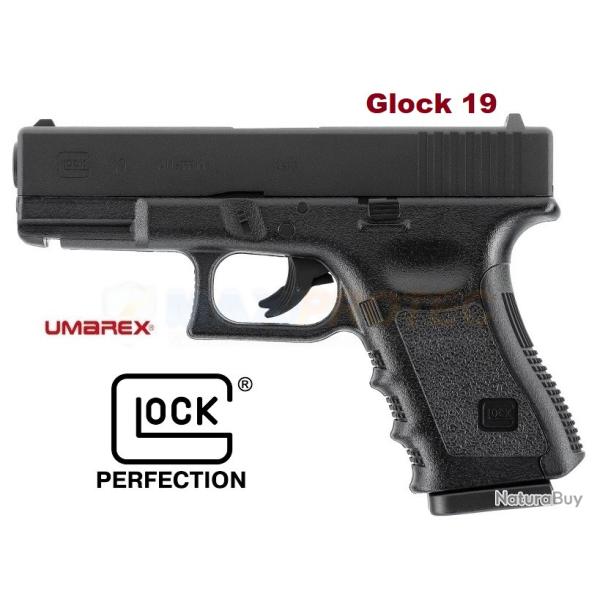 Pistolet  Glock 19  �  Airguns �  Co2  Billes Acier Cal 4.5