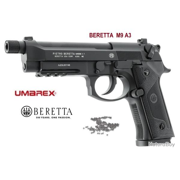 Pistolet beretta M9A3 FM Noir �  Airguns �  Co2  Billes Acier Cal 4.5