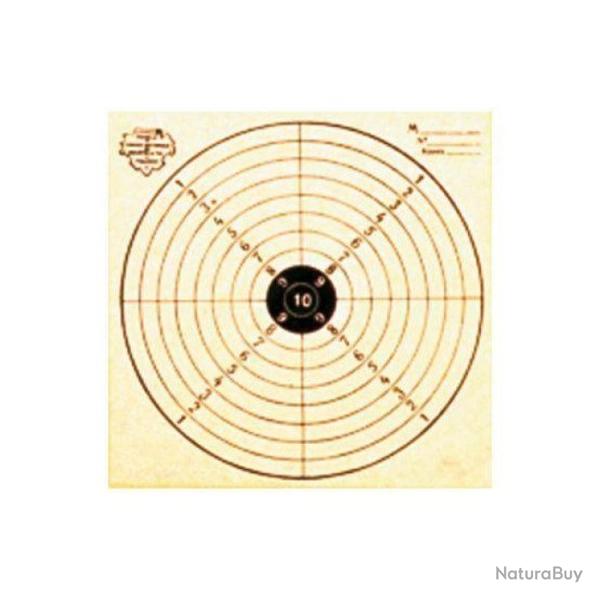 Cibles Colombi Sports - Par 100 14x14cm / Rouge - 15x15cm / Noir