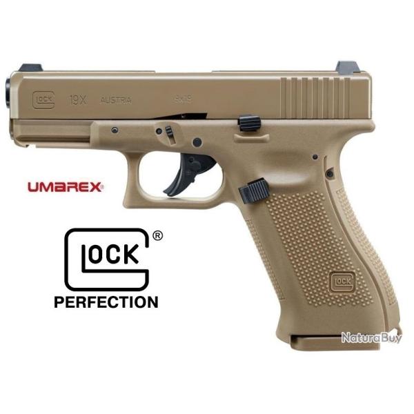 Pistolet  Glock 19X sable  �  Airguns �  Co2  Billes Acier Cal 4.5