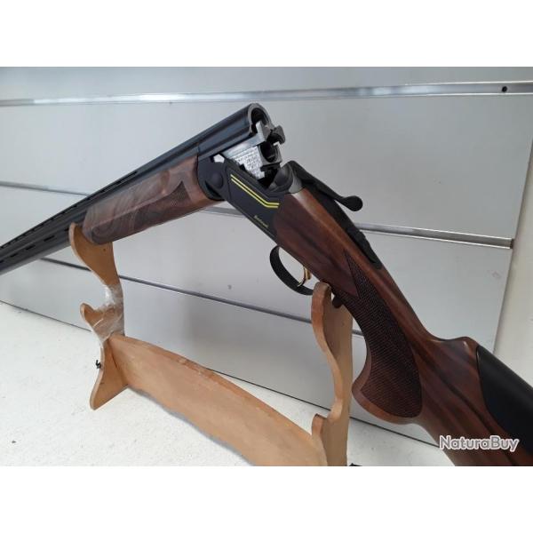 ARME UNIQUE ! Fusil superpose BETTINSOLI ALPHA SPORT ADJ JAUNE cal.12/76 can.76cm