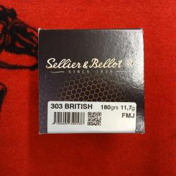 Sellier & Bellot 303 British FMJ 180 grs (x50)