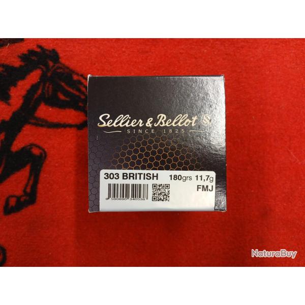 Sellier & Bellot 303 British FMJ 180 grs (x50)