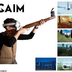 Jeu de chasse r&eacute;alit&eacute; virtuelle Gaim by Aimpoint Crosse avec busc r&eacute;glable