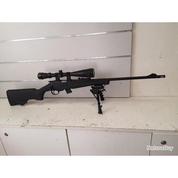 PACK CARABINE HATSAN ESCORT 22LR + LUNETTE 4-16X42 +BIPIED