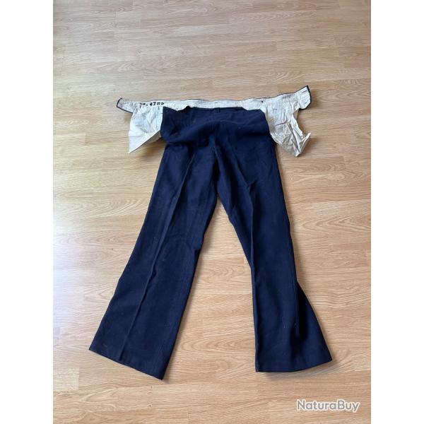 Pantalon de marin, marine nationale Fran�aise, matelot, ann�es 60.
