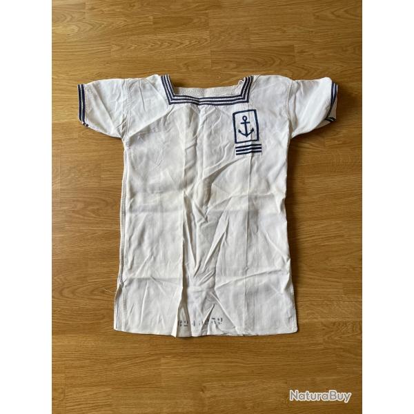 Maillot, teeshirt Marine nationale arm�e fran�aise, marin, matelot ann�es 60..