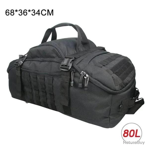 Sac militaire GravTrek T5 LQARMY 35L/80L - 80L (Noir)