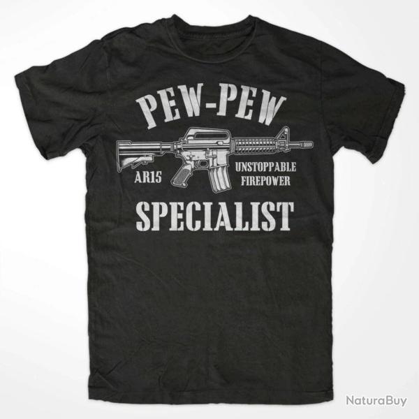 T shirt AR15 Pew Pew Specialist Operator