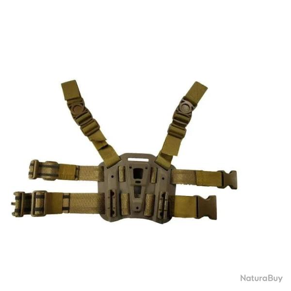 Holster jambe CQC Tactical Glock droitier - Marron