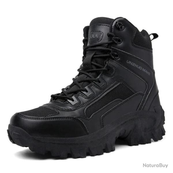 Bottes tactiques combat 5.A.A UNZHUO MAKE Noir
