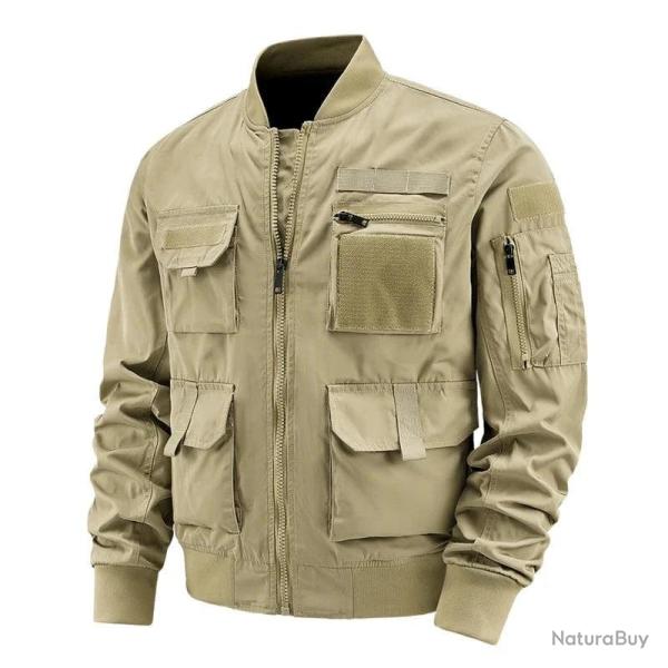 Veste tactique TACTICAL FGM multi poches Kaki