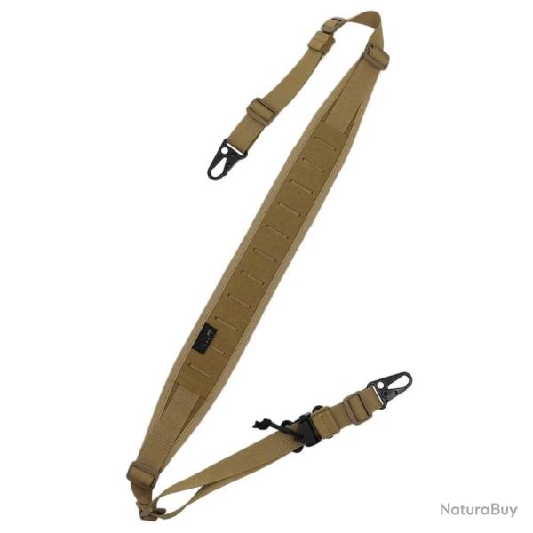 Sangle fusil modulaire 500D VULPO 2 points / 1 point - Marron