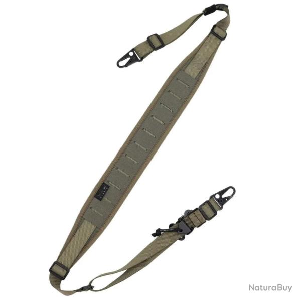 Sangle fusil modulaire 500D VULPO 2 points / 1 point - Vert arm�e